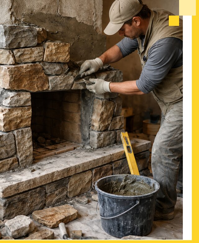 Изготовление и установка каменных каминов под ключ в Мегионе