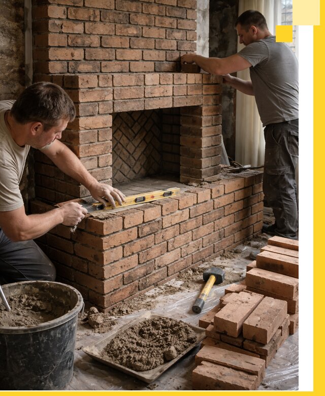 Изготовление и установка кирпичных каминов в Мегионе