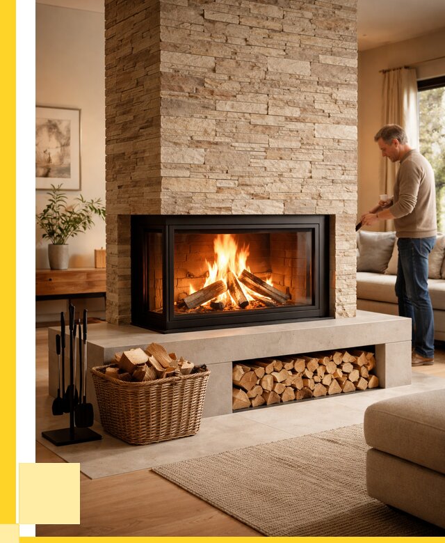 Дровяной камин под ключ в Мегионе от 208500 р. | ЭриданМго