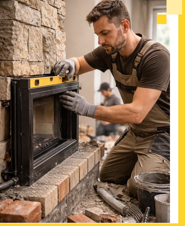 Дровяные камины под ключ в Мегионе: монтаж, обустройство