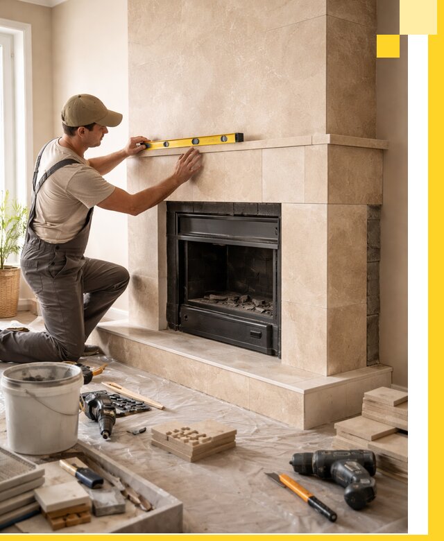 Установка и монтаж каминов в частном доме под ключ в Мегионе