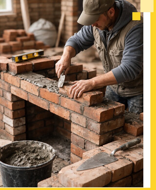 Кладка каминов под ключ в Мегионе профессиональная отделка и монтаж