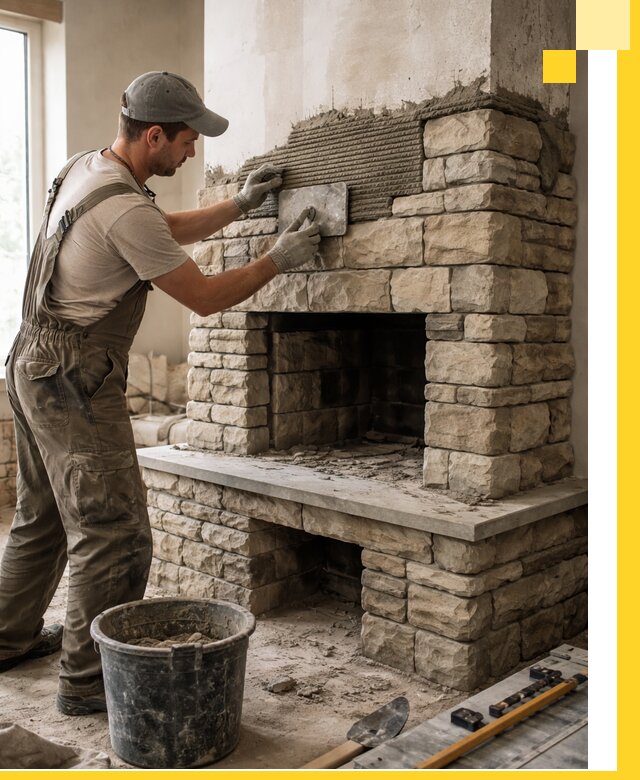 Строительство каминов под ключ в Мегионе от проектирования до монтажа