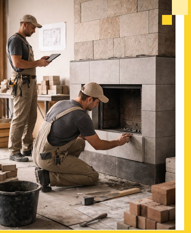 Индивидуальные проекты каминов и каминных систем в Мегионе