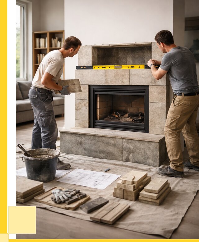 Монтаж каминов и установка в Мегионе от 46913 р. | ЭриданМго