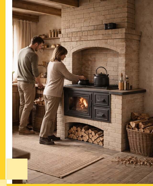 Печи с плитой в Мегионе от 46913 р. | ЭриданМго — кирпичная печь