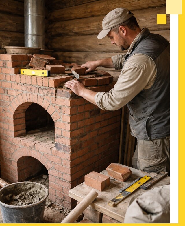 Изготовление и установка русских печей в Мегионе под ключ