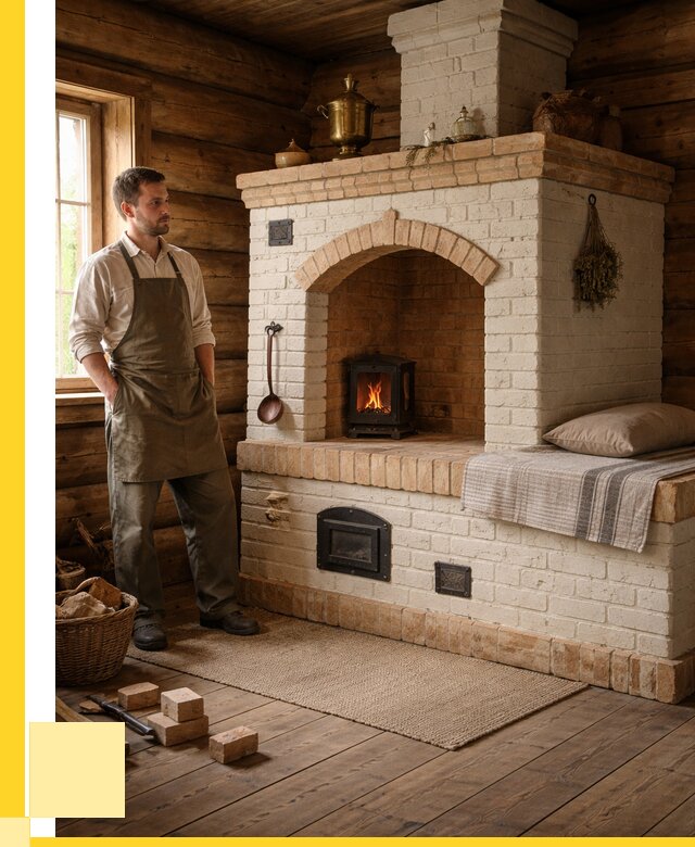 Русские печи с лежанкой под ключ в Мегионе от 156375 р. ЭриданМго