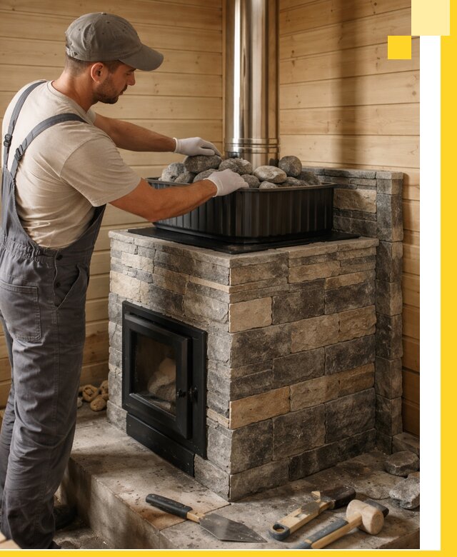 Печи для парной в Мегионе, производство, монтаж и обслуживание