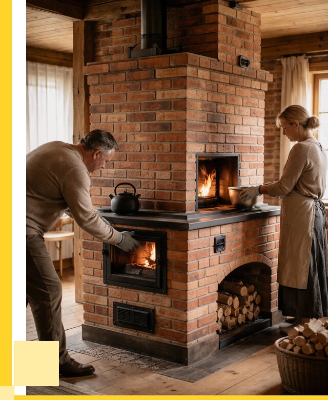 Печи для загородного дома под ключ в Мегионе от 83400 р. | ЭриданМго