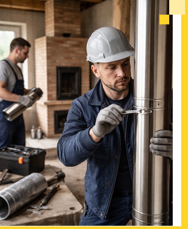 Профессиональный монтаж дымоходов для печей в Мегионе