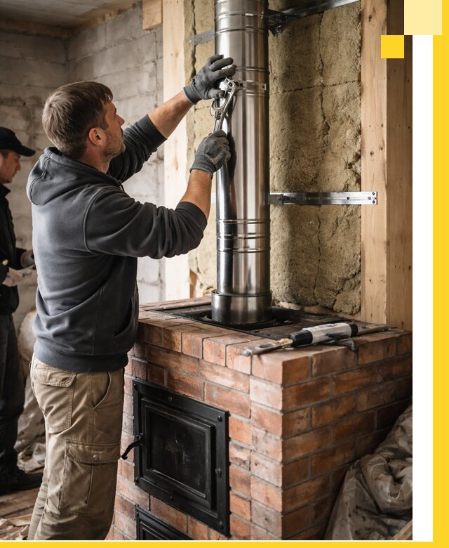 Изготовление и монтаж печей и дымоходов под ключ в Мегионе