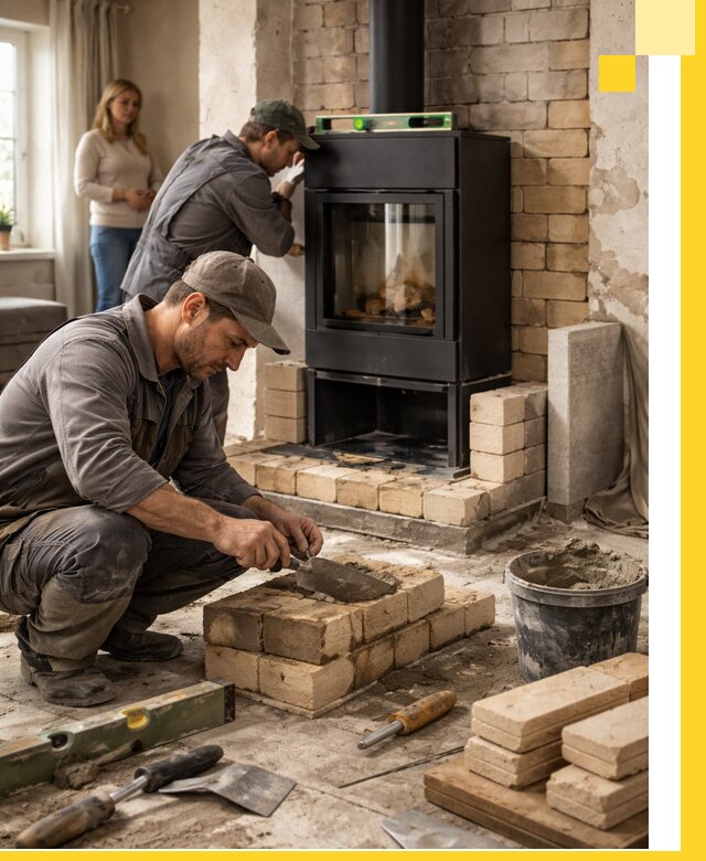 Печи и камины под ключ: проект, установка в Мегионе