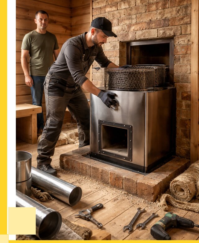 Монтаж банных печей под ключ в Мегионе от 18765 р., ЭриданМго