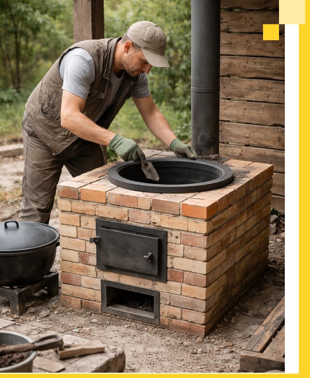 Изготовление и установка печей для казана в Мегионе под ключ