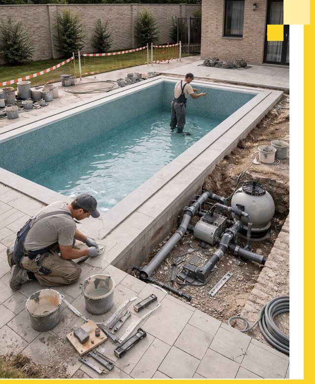 Строительство бассейнов под ключ в Мегионе: проекты и монтаж