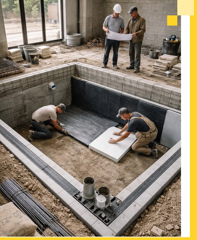 Проекты частных и общественных бассейнов под ключ в Мегионе