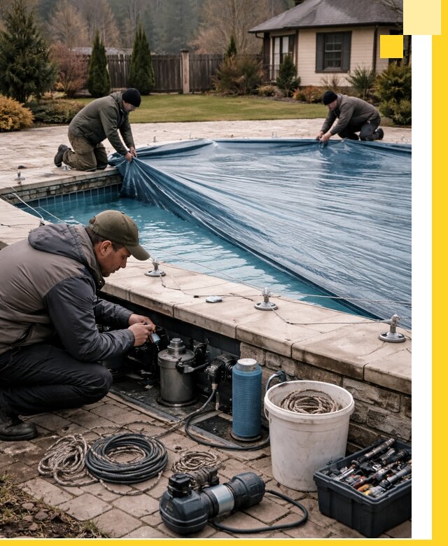 Консервация бассейнов в Мегионе: подготовка к длительному хранению