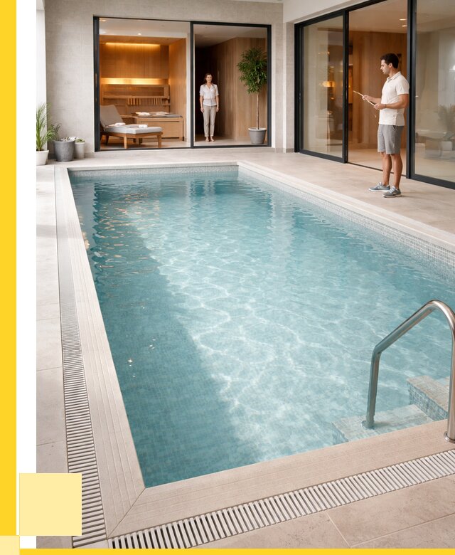 Отделка бассейна пленкой ПВХ в Мегионе от 3649 р. - ЭриданМго