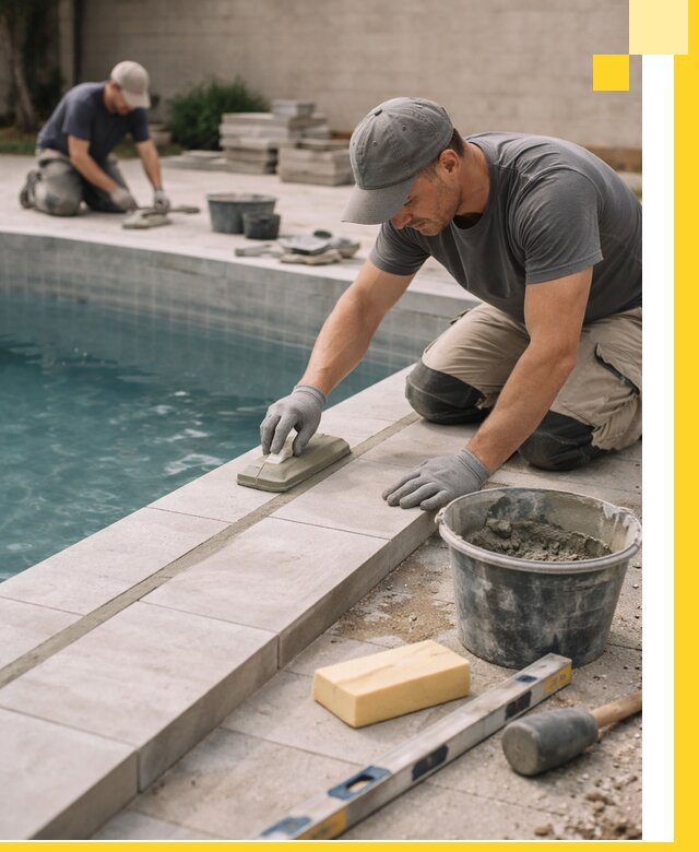 Отделка бассейнов в Мегионе: декоративная отделка и гидроизоляция