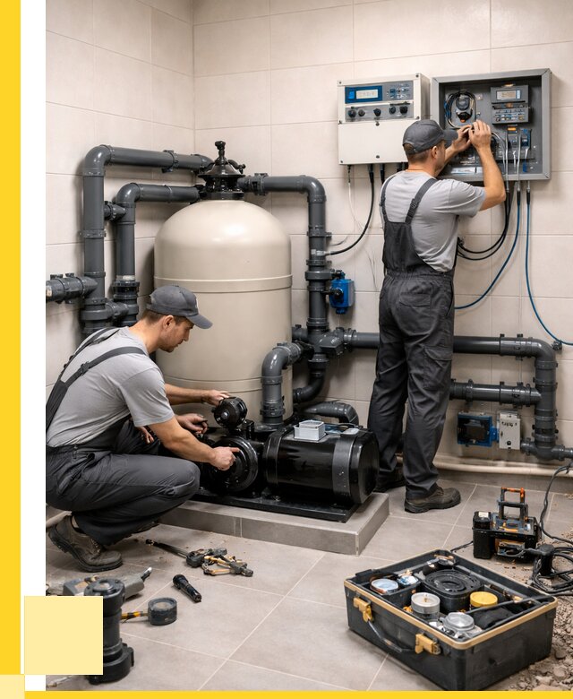 Монтаж оборудования для бассейнов в Мегионе от 41700 р. | ЭриданМго