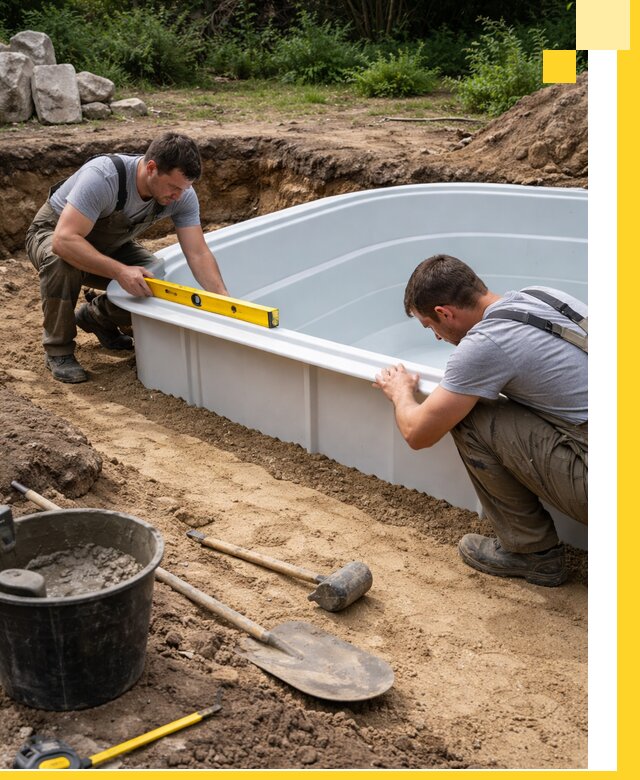 Производство и установка пластиковых бассейнов в Мегионе под ключ