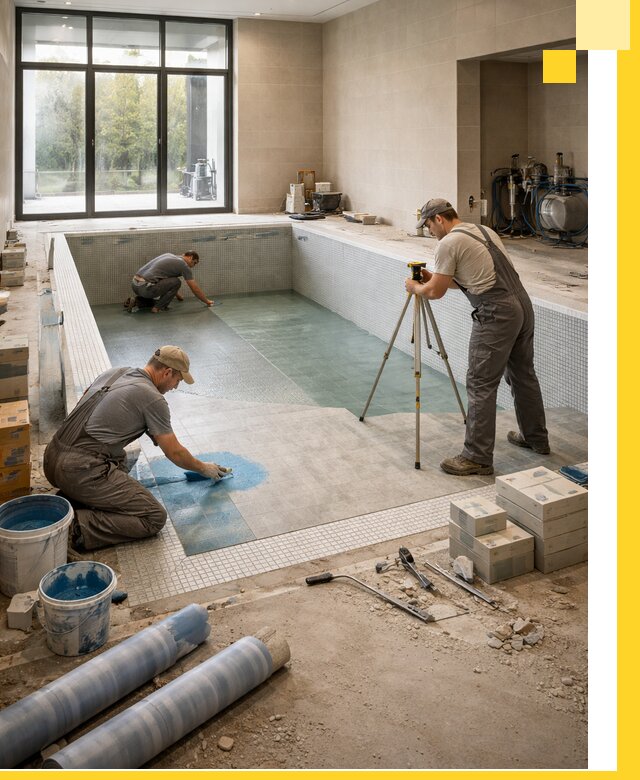 Проект и строительство закрытых бассейнов в Мегионе под ключ