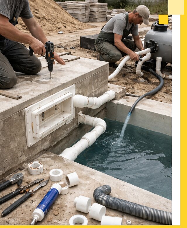 Строительство скиммерных бассейнов под ключ в Мегионе