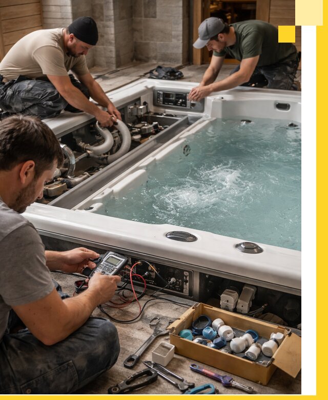 Гидромассажные бассейны под ключ в Мегионе, дизайн и монтаж