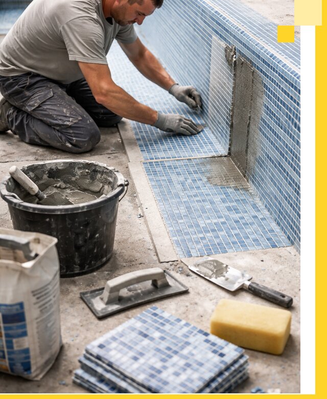 Укладка и ремонт мозаики для бассейнов под ключ в Мегионе