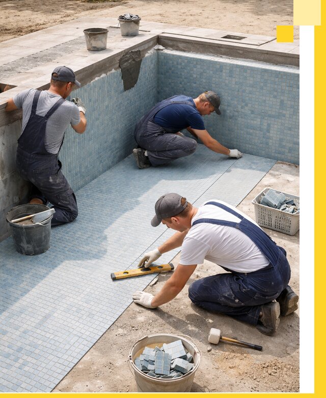 Укладка и установка плитки для бассейнов под ключ в Мегионе