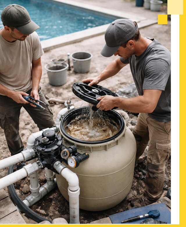 Установка и обслуживание песочных фильтров для бассейнов в Мегионе