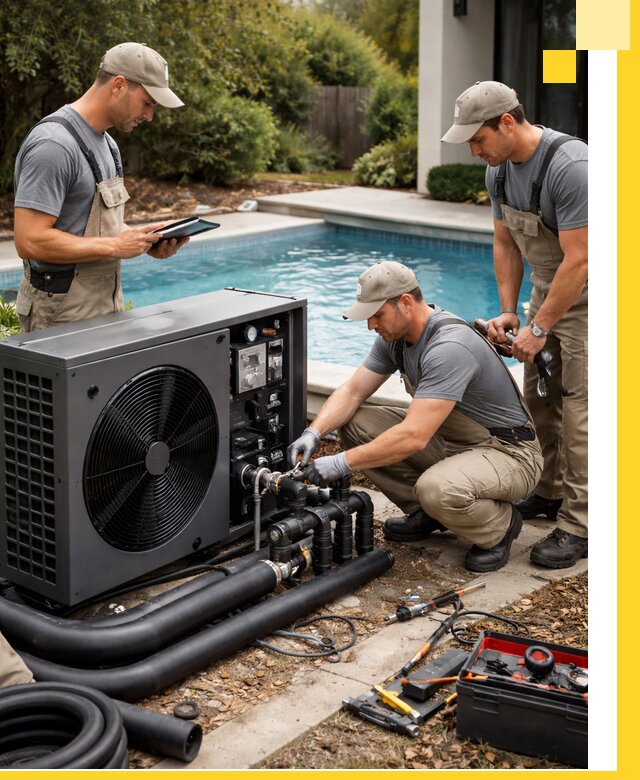 Проектирование и установка тепловых насосов для бассейнов в Мегионе