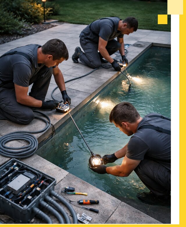 Профессиональное освещение бассейнов в Мегионе: дизайн и монтаж