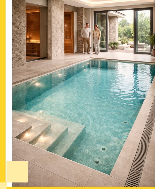 Бассейн во дворе в Мегионе: проект, отделка от 1251000 р. | ЭриданМго