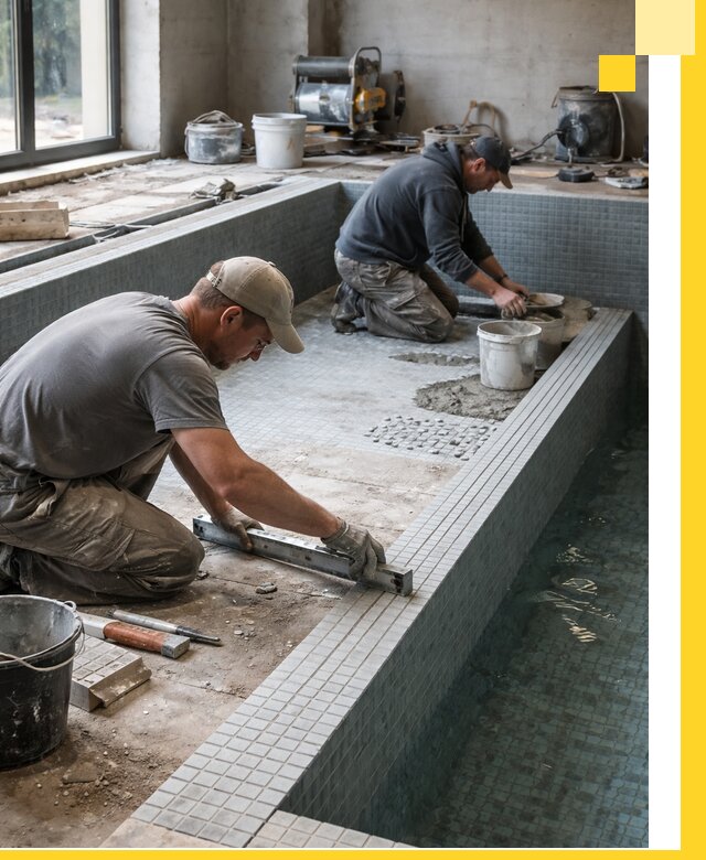 Строительство бассейна в частном доме в Мегионе под ключ