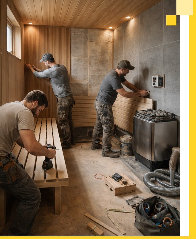 Сауны под ключ в Мегионе, проектирование, строительство, отделка