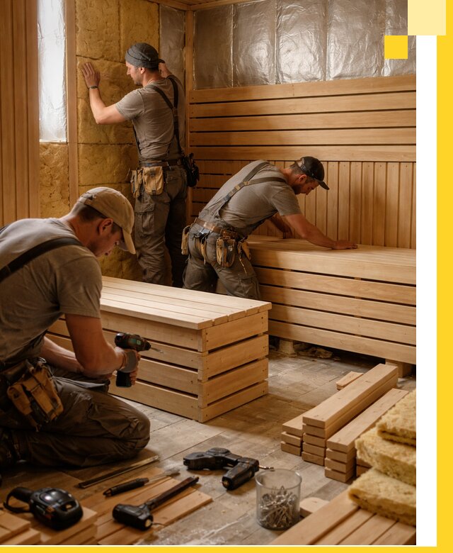 Профессиональное строительство саун под ключ в Мегионе