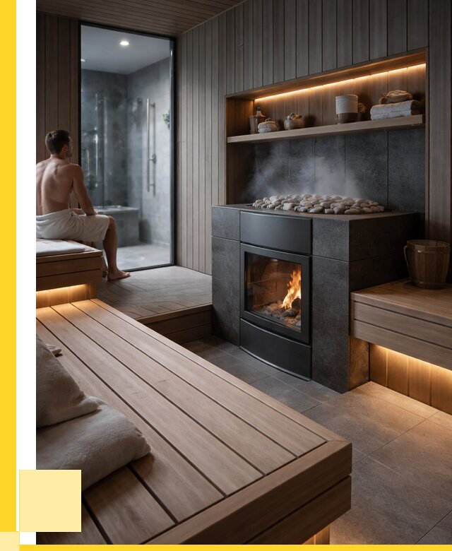 Проект сауны в частном доме в Мегионе от 36488 р. | ЭриданМго