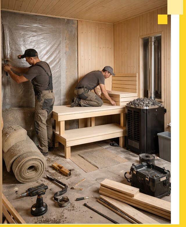 Проекты саун под ключ в Мегионе дизайн и строительство