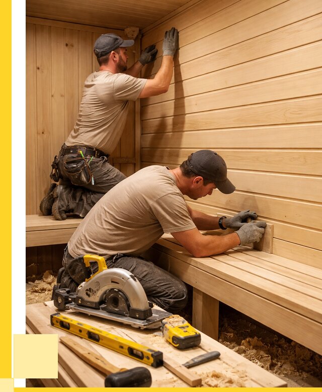 Обшивка саун вагонкой в Мегионе от 2606 р. | ЭриданМго