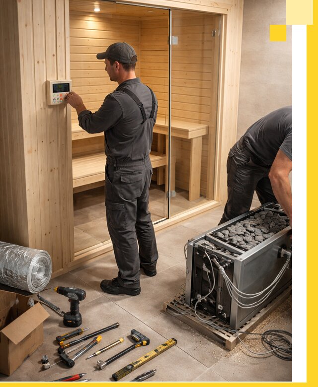 Поставка, установка и монтаж электрических саун в Мегионе