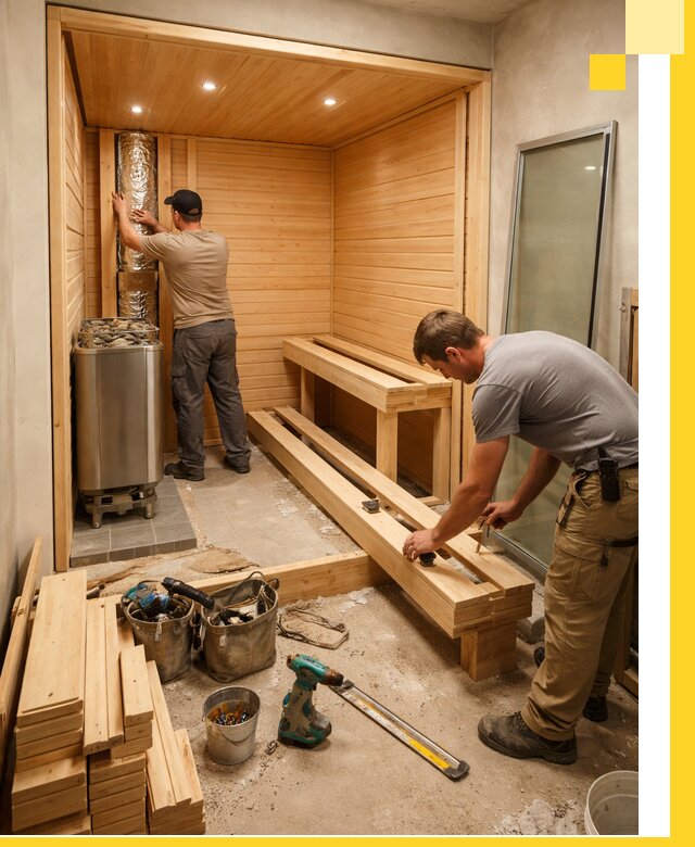 Проектирование и установка домашних саун под ключ в Мегионе