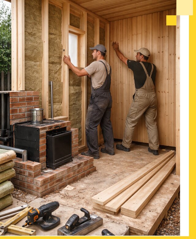 Строительство и установка дачных саун под ключ в Мегионе