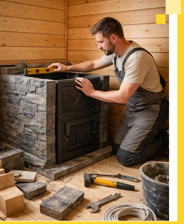 Производство и установка печей для саун под ключ в Мегионе