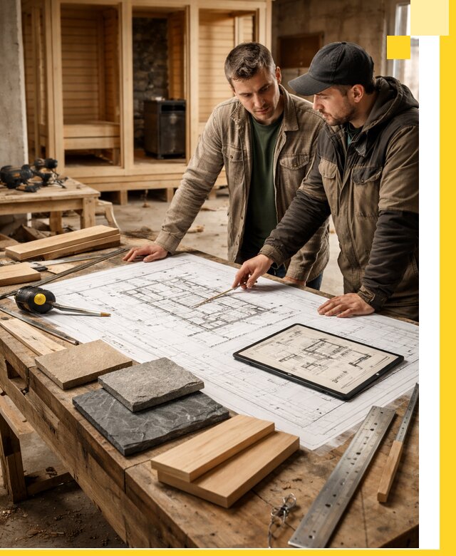 Проекты бань под ключ и планы строительства в Мегионе