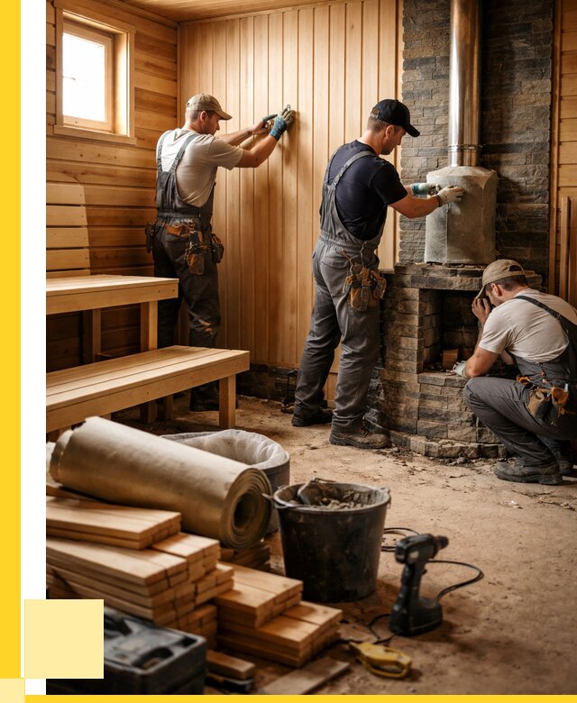 Ремонт бань под ключ в Мегионе от 46913 р. | ЭриданМго