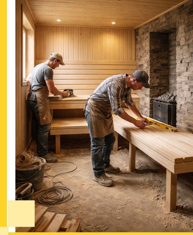 Отделка бани в Мегионе: внутренняя отделка от 3128 р. | ЭриданМго