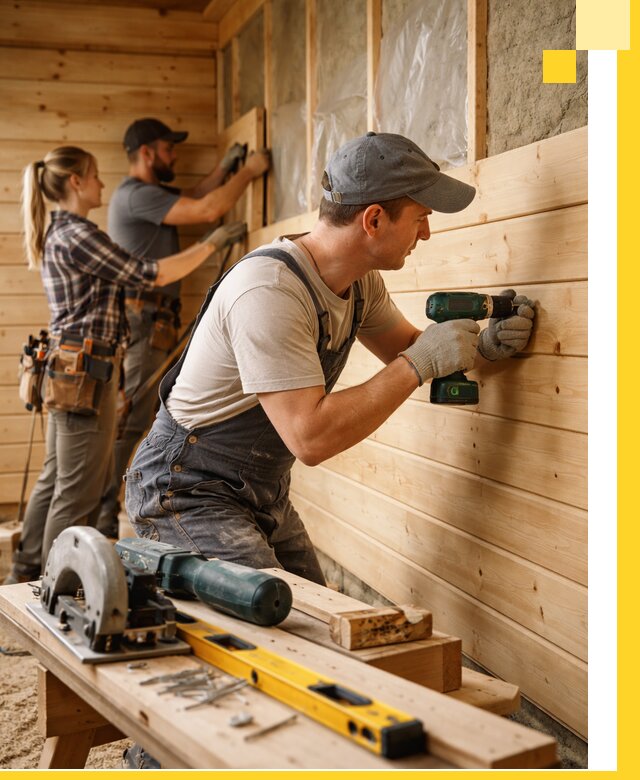 Обшивка бань под ключ в Мегионе: отделка стен и потолков