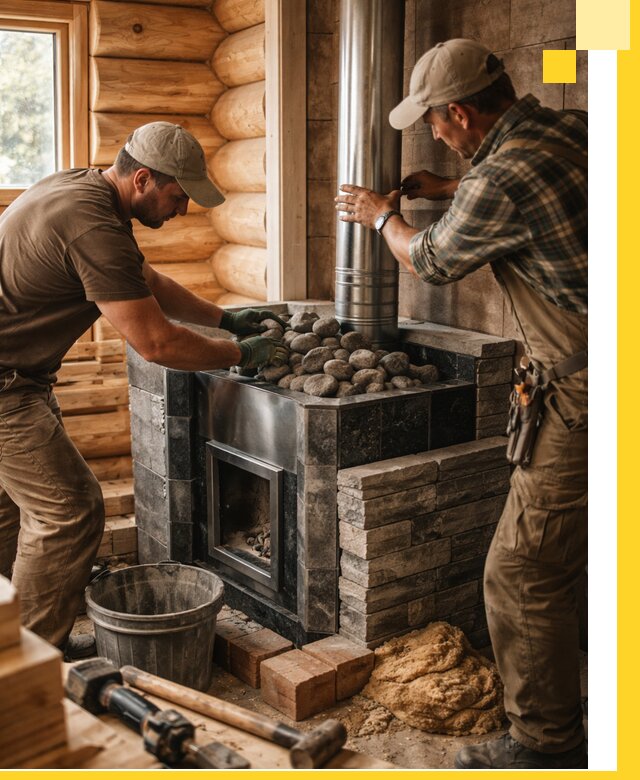 Строительство и отделка русских бань под ключ в Мегионе